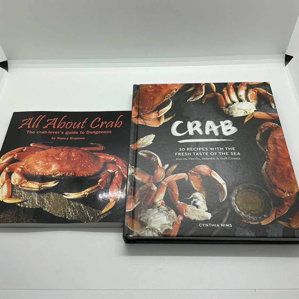 Crab and All About Crab Lot of 2 Cookbooks Cooking Dungeness